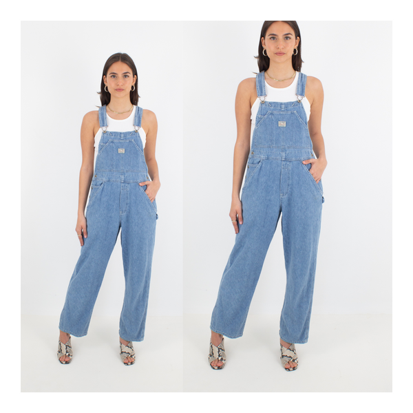 Mid Blue Long Denim Overalls - Old Navy (#6MID) - 3 Sizes XS, S & M