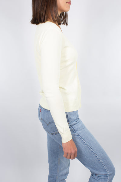 Pale Yellow Knit Cardi - Size XS/S