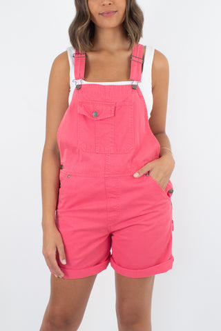 Pink Denim Overalls - 2 Sizes S & M