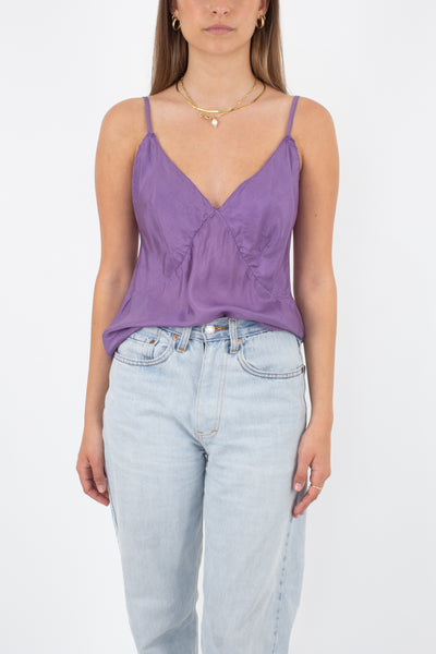 Purple Silk Camisole - Size 1 XXS-S