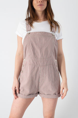Red Check Overalls - 3 Sizes S, L & XL