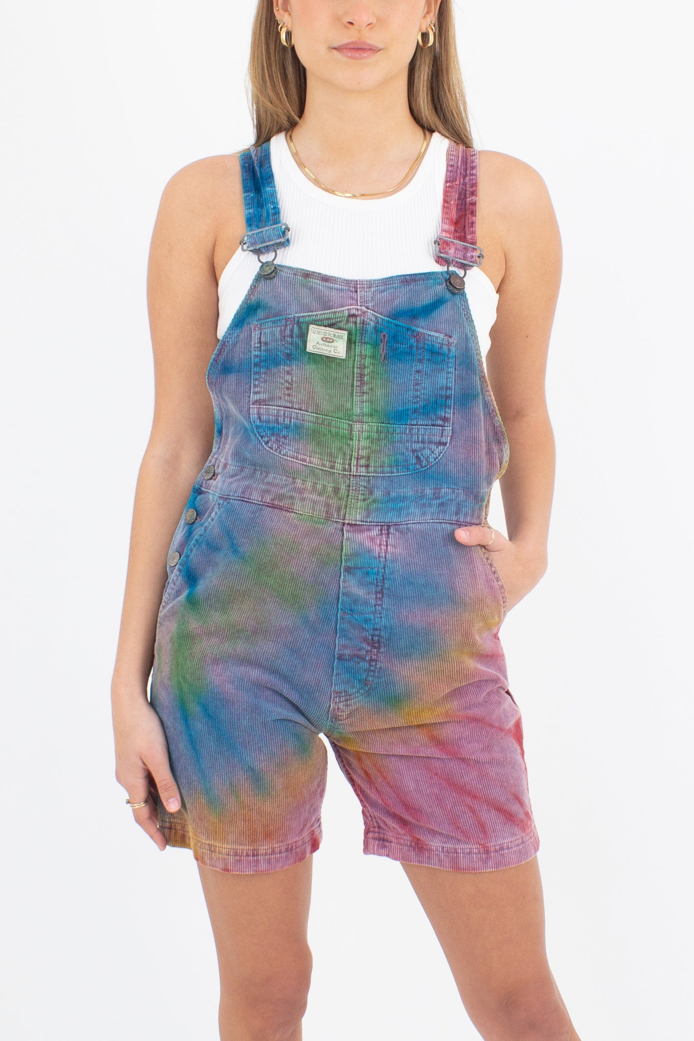 Tie Dye Cord Overalls - Union Bay - Size XXS/XS